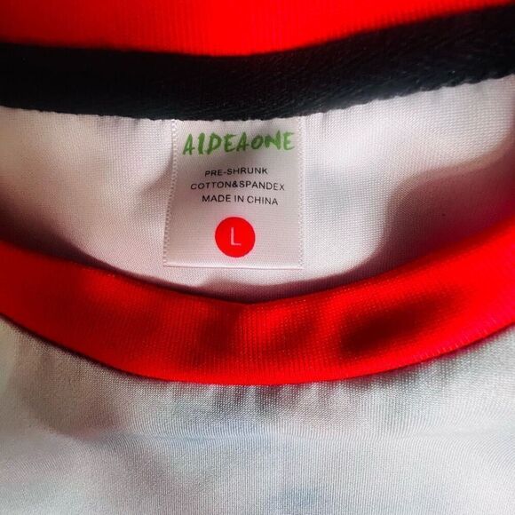 AideaOne Womens Multicolor Pre-Shrunk Santa Siamese Cat Pullover Shirt Large - Picture 3 of 4